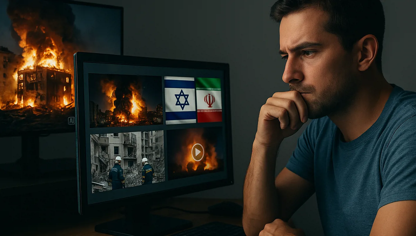 الأحداث بين إيران وإسرائيل تثير موجة من المعلومات المضللة الأحداث بين إيران وإسرائيل تثير موجة من المعلومات المضللة