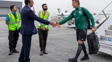 الأخضر يصل إلى أمريكا استعداداً لمنافسات الكونكاكاف