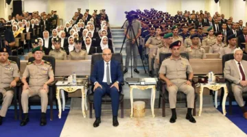الأكاديمية العسكرية المصرية تُنظم احتفالاً بتخرج دورتين تدريبيتين لمهندسي وزارة الموارد المائية.