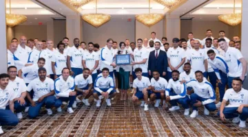 الأميرة ريما تستقبل فريق الهلال قبل انطلاق كأس العالم للأندية