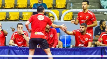 الأهلي يتغلب على الزمالك في منافسات دوري تنس الطاولة