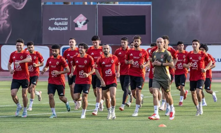 الأهلي يستمر في التدريبات تحضيرًا للسفر إلى الولايات المتحدة
