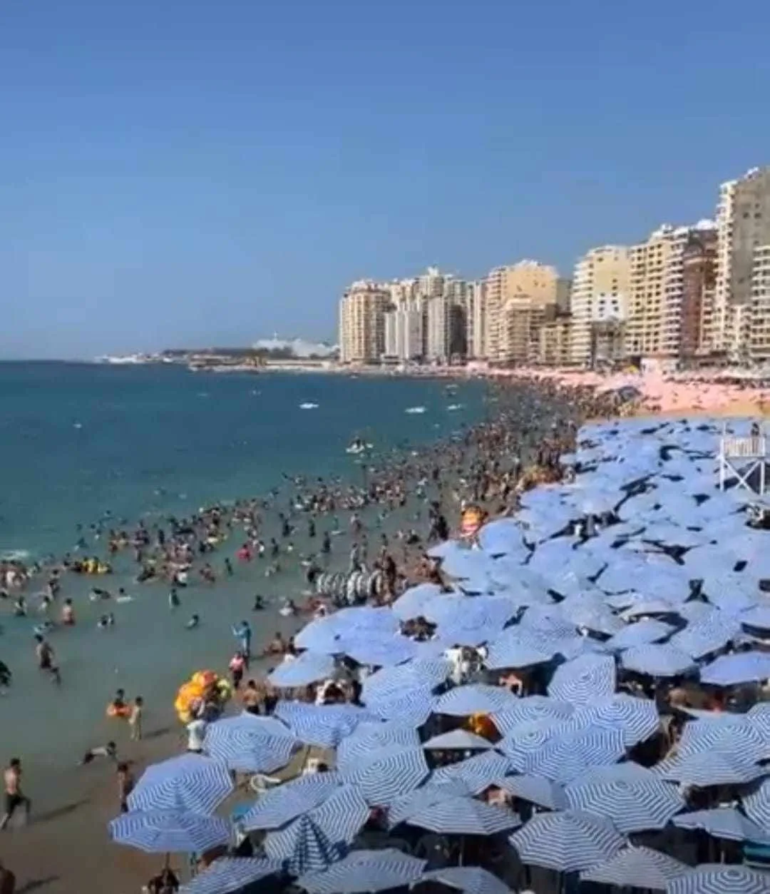 إقبال كبير على شواطئ الإسكندرية في اليوم الثاني من عيد الأضحى إقبال كبير على شواطئ الإسكندرية في اليوم الثاني من عيد الأضحى