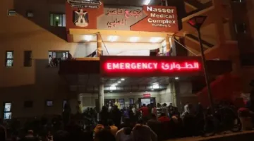 الاحتلال الإسرائيلي يلوح بتهديدات للفلسطينيين ويدعوهم لإخلاء منطقة مجمع ناصر الطبي.
