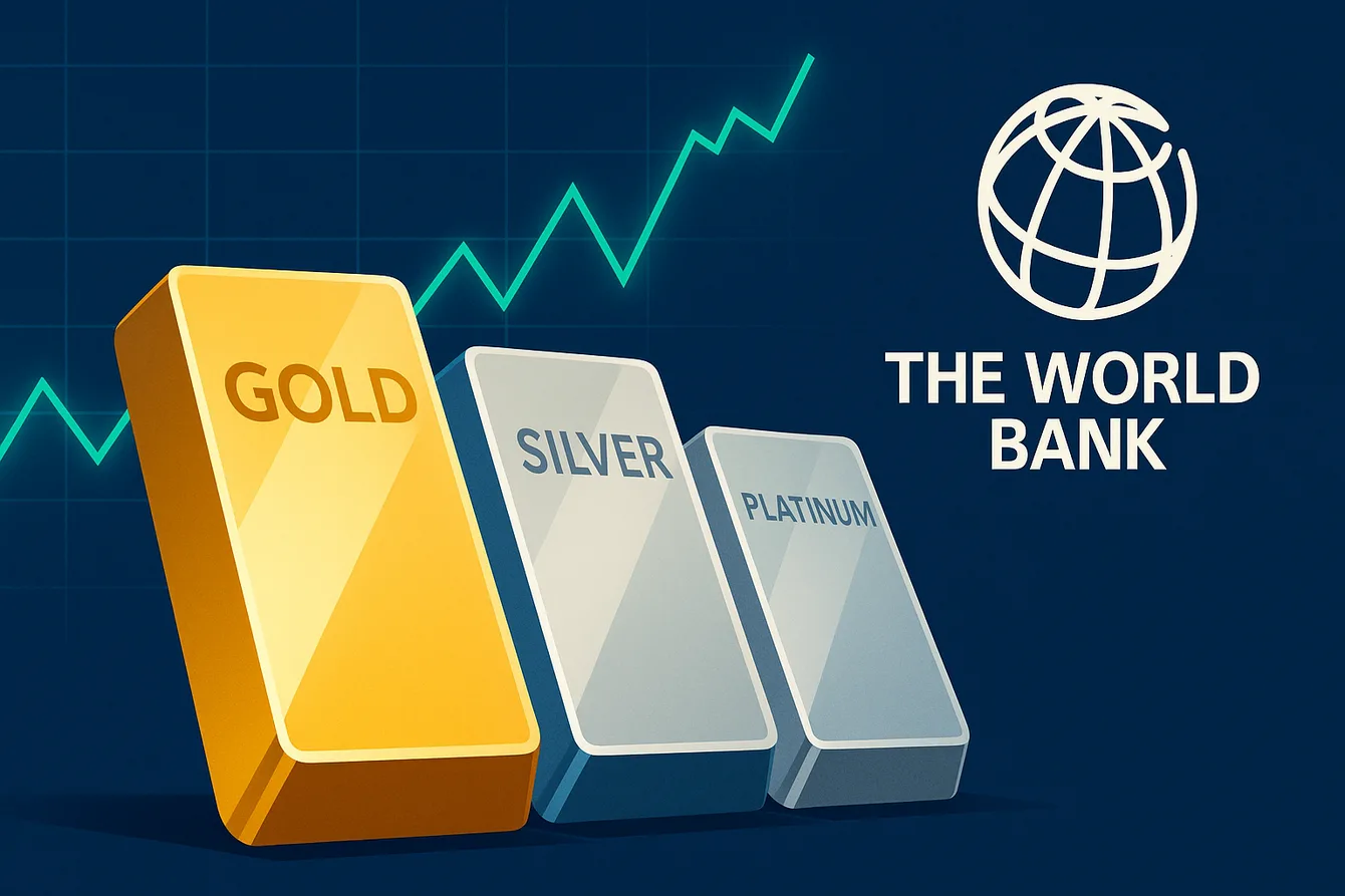 البنك الدولي: انخفاض النمو العالمي في 70% من البلدان، لكن أسعار الذهب والفضة والبلاتين سترتفع بأكثر من 30%