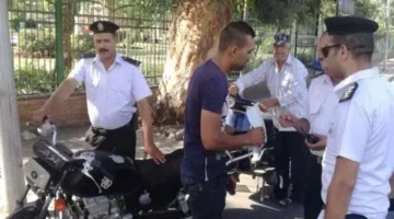 الداخلية: confiscation of 470 motorcycles for not wearing helmets.