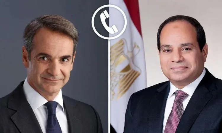 الرئيس السيسي ورئيس وزراء اليونان يناقشان تطورات الصراع بين إيران وإسرائيل