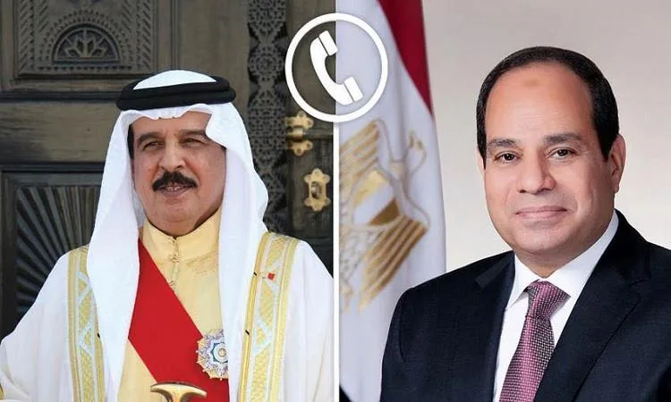 الرئيس السيسي وملك البحرين ينبهان من تفاقم النزاع بين إسرائيل وإيران الرئيس السيسي وملك البحرين ينبهان من تفاقم النزاع بين إسرائيل وإيران