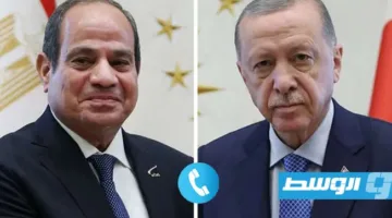 السيسي وأردوغان ينذران من “الآثار السلبية الخطيرة للتصعيد الإسرائيلي” على المنطقة.