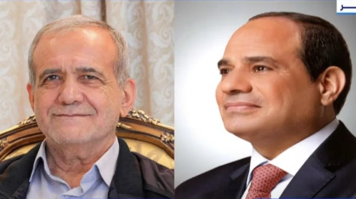 السيسي يتواصل مع بزشكيان: نستنكر الاعتداء الإيراني على قطر وندعم وقف إطلاق النار.