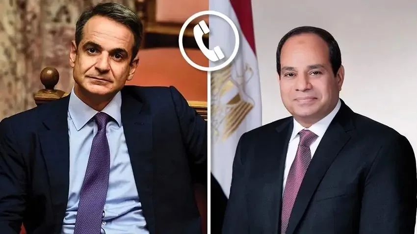 السيسي يتواصل هاتفياً مع رئيس وزراء اليونان