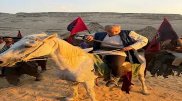 السيف مش قادر أتحكم فيه”.. محمود البزاوي يشارك صورة فكاهية من خلف كواليس “ممل
