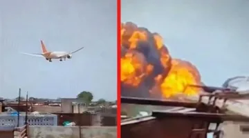 الشرطة الهندية: الطائرة المتحطمة سقطت على مجمع سكني للأطباء في أحمد آباد