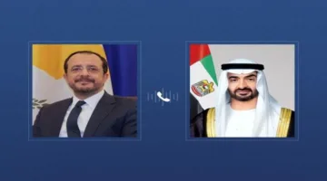 الشيخ محمد بن زايد ورئيس قبرص يشددان على ضرورة استقرار الأوضاع في المنطقة