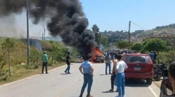 الصحة اللبنانية: وفاة شخصين وإصابة آخر بسبب استهداف طائرة مسيرة إسرائيلية لبلدة شبعا