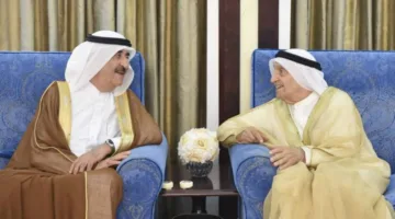 المعلا يتلقى التهاني بعيد الأضحى من الشيوخ والمواطنين وعشائر القبائل.