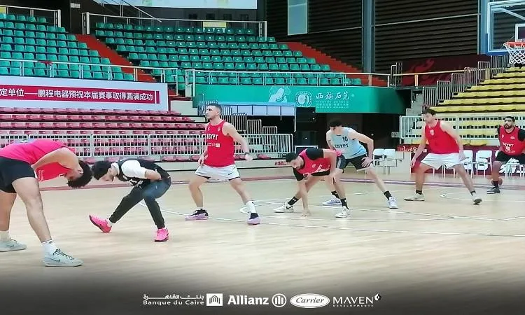 المنتخب الأولمبي المصري لكرة السلة ينطلق في تحضيراته لمباراة كولومبيا