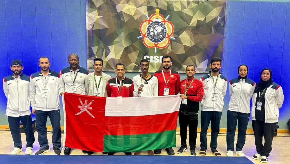 المنتخب العسكري للتايكوندو يحصل على الميدالية الفضية في البطولة العالمية بألمانيا