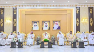 النعيمي والشرقي والمعلا وسعود بن صقر يستقبلون التهاني بمناسبة عيد الأضحى