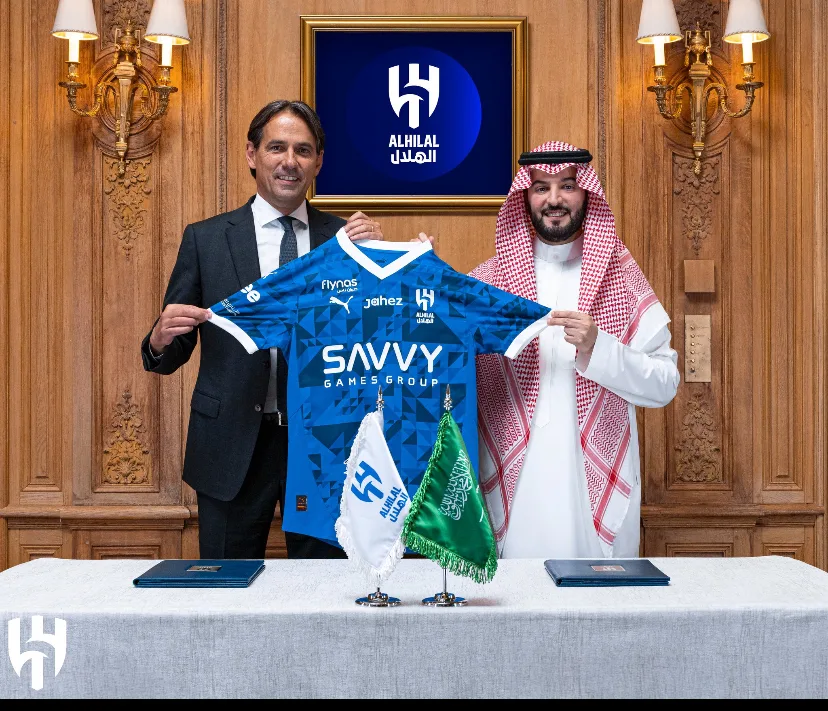 الهلال يعلن بشكل رسمي عن توقيع عقد مع إنزاجي يمتد لموسمين. الهلال يعلن بشكل رسمي عن توقيع عقد مع إنزاجي يمتد لموسمين.