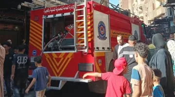 انفجار أسطوانة غاز يسبب حريقًا في سوق فيصل.. صور