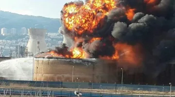انفجار في محطة تكرير النفط بتبريز الإيرانية