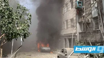 انفجار يحدث في قلب طهران (فيديو)
