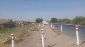 انفصال جزئي على طريق إسنا/الأقصر الزراعي الغربي