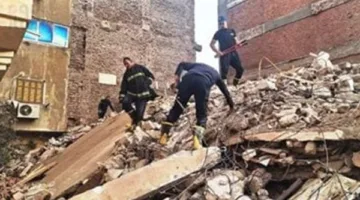 انهيار بنايتين متلاصقتين في حدائق القبة.. وفِرق الإنقاذ تُواصل البحث عن ضحايا أو مصابين