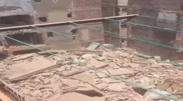 انهيار مبنيين في حدائق القبة.. وفاة فرد وإنقاذ 9 أشخاص