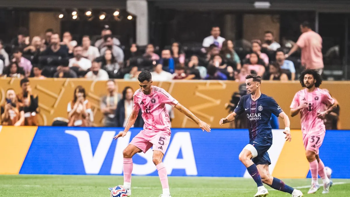 باريس سان جيرمان يتجاوز إنتر ميامي ويتأهل إلى ربع نهائي كأس العالم للأندية بفوز ساحق باريس سان جيرمان يتجاوز إنتر ميامي ويتأهل إلى ربع نهائي كأس العالم للأندية بفوز ساحق