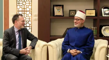 بالصور.. المفتي العام: ما يجري في غزة عار على جبين المجتمع الدولي