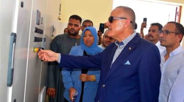 بالصور.. بدء التجارب التشغيلية لمحطة معالجة الصرف الصحي «بوستر» جنوب الأقصر
