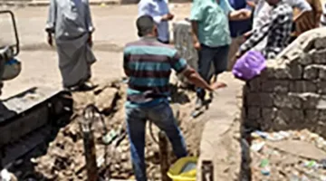 بالصور – توضيح سبب انقطاع خط الغاز الرئيسي في المنيا