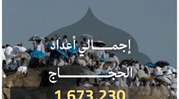 بالمخطط البياني: العدد الإجمالي للحجاج في موسم الحج لعام 1446هـ وفقاً للهيئة العامة للإحصاء