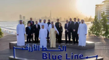 بدء إنشاء أول محطة ضمن الخط الأزرق لمترو دبي