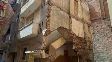 بدون إصابات.. انهيار أجزاء من بناية سكنية مكونة من 3 طوابق في الجيزة