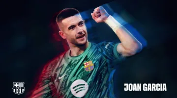 برشلونة يعلن توقيع عقد مع الحارس الإسباني خوان جارسيا، المُنتَج الكتالوني.