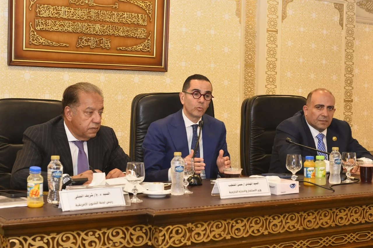 بمشاركة الوزير.. لجنة الشؤون الإفريقية في البرلمان تقدم رؤية وزارة الاستثمار والتجارة الخارجية لرفع حجم الصادرات المصرية إلى دول القارة.