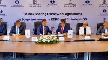 بنك الإمارات دبي الوطني في مصر يبرم اتفاقية مع البنك الأوروبي لإعادة الإعمار لتعزيز المشروعات الصغيرة والمتوسطة.