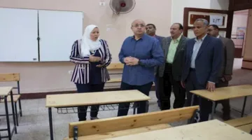 بني سويف تُحضر للامتحانات الثانوية العامة.. المحافظ يجري جولة على اللجان ومواقع الإقامة.