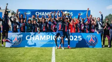 بوجود أبو الناي، باريس سان جيرمان يحصد لقب الدوري الفرنسي للشباب تحت 19 عامًا.