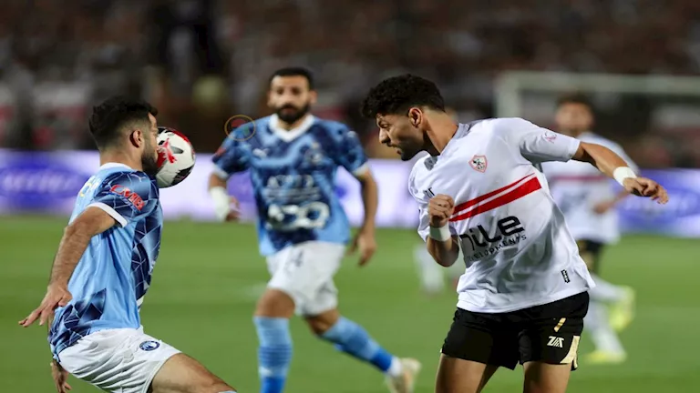 بيراميدز يتقدم على الزمالك في نهاية الشوط الأول من نهائي كأس مصر بيراميدز يتقدم على الزمالك في نهاية الشوط الأول من نهائي كأس مصر