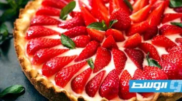 تارت بالفراولة بمكونات ثلاثة