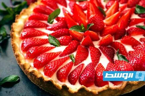 تارت بالفراولة بمكونات ثلاثة