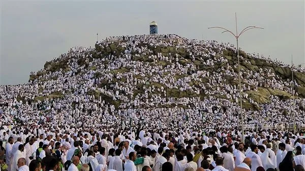 تجمع الحجاج في عرفات.. استعدادات لليلة أداء الركن الأساسي للحج تجمع الحجاج في عرفات.. استعدادات لليلة أداء الركن الأساسي للحج