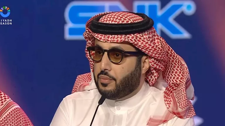 تركي آل الشيخ يوضح سبب تنظيم “نزال القرن” في لاس فيجاس بدلاً من السعودية. تركي آل الشيخ يوضح سبب تنظيم “نزال القرن” في لاس فيجاس بدلاً من السعودية.