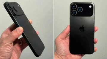 تسريب حديث يتيح نظرة أولى على هاتفي iPhone 17 Pro وiPhone 17 Air بلون أسود.