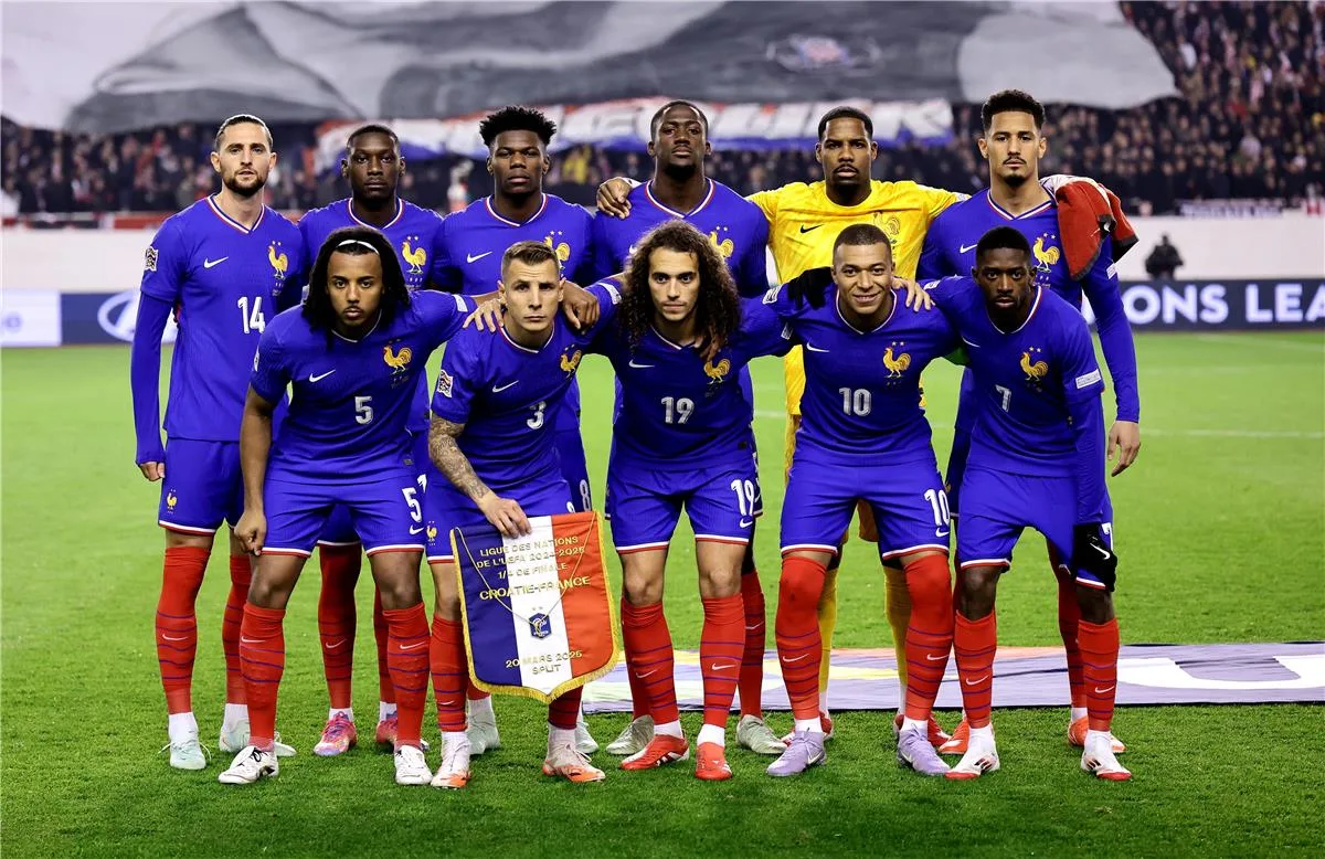 تشكيلة منتخب فرنسا لمواجهة إسبانيا في نصف نهائي دوري الأمم الأوروبية.. تطورات وضع مبابي