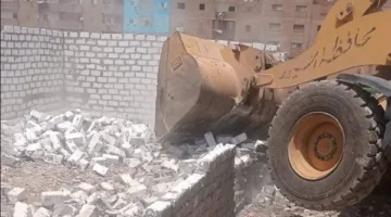 تطبيق 9 قرارات لإزالة التعديات على أراضي الدولة في كفر الشيخ